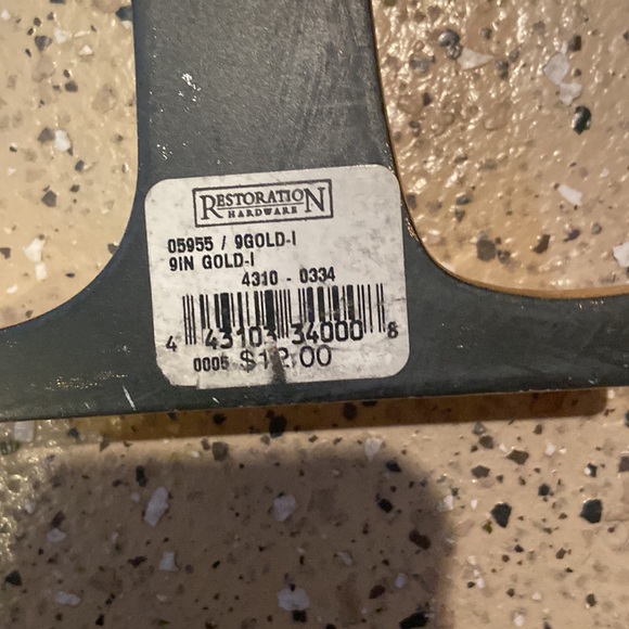 Restoration Hardware Wall Decor Restoration Hardware Gold Foil Gold